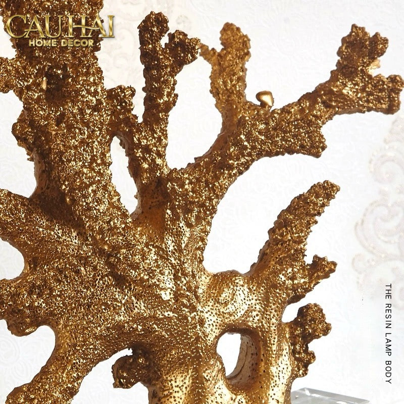 Maison Couture - Đèn Bàn Gilded Coral Side Table Lamp H62-CẬU HAI HOME DECOR