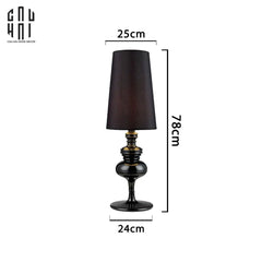 Maison Couture - Đèn Bàn Iconique Allure Matte Black Andrew Table Lamp-CẬU HAI HOME DECOR