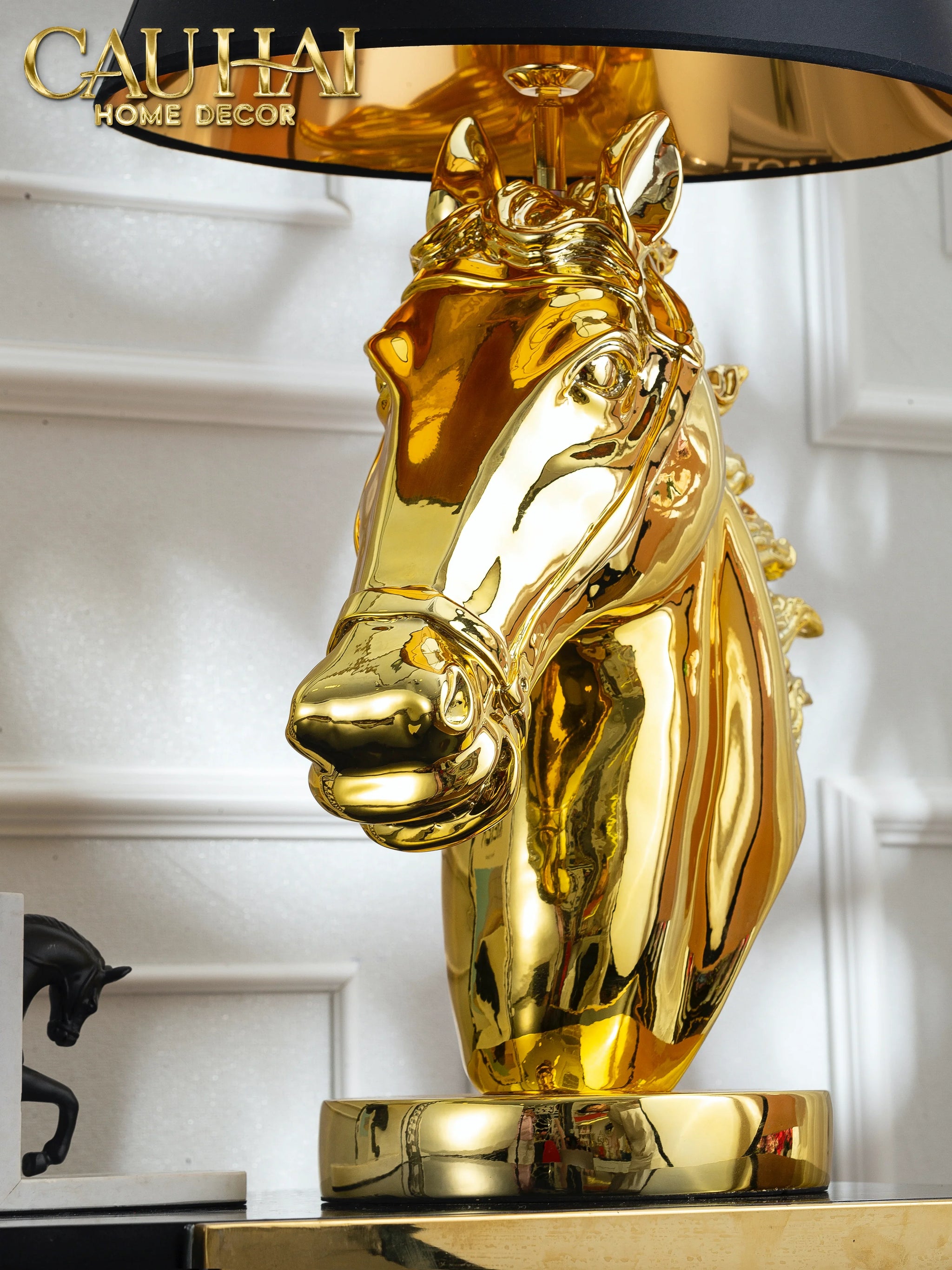 Maison Couture - Đèn Ngủ Bàn Golden Pegasus Allure Équestre Side Table Lamp 42x78-CẬU HAI HOME DECOR