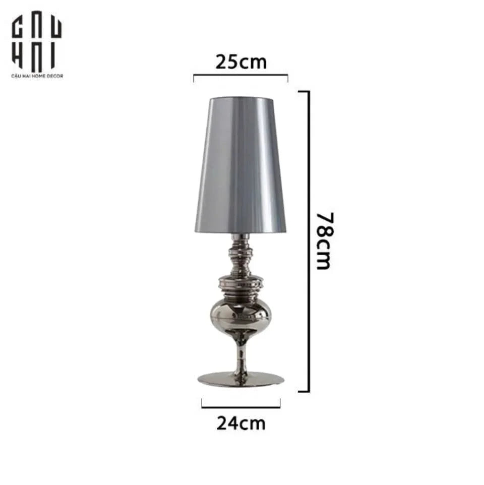 Maison Couture - Đèn Ngủ Để Bàn Andrew Platinum Side Table Lamp H78-ĐÈN BÀN-CẬU HAI HOME DECOR-CẬU HAI HOME DECOR