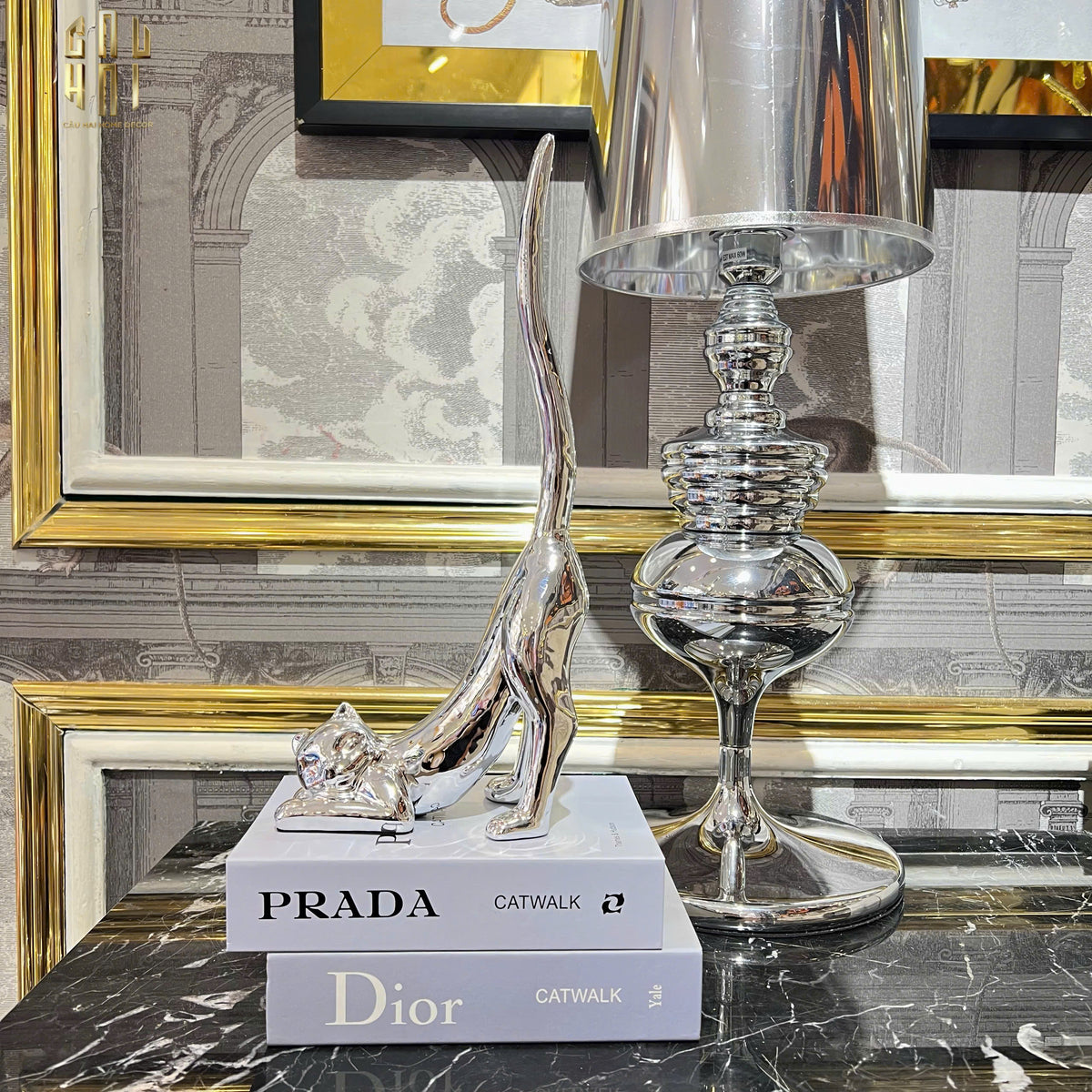 Maison Couture - Đèn Ngủ Để Bàn Andrew Platinum Side Table Lamp H78-ĐÈN BÀN-CẬU HAI HOME DECOR-CẬU HAI HOME DECOR