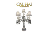 Maison Couture - Đèn Pha Lê 5 Đỉnh Candelabre Couronne Zénith En Cristalleries Classique H72 - CẬU HAI HOME DECOR