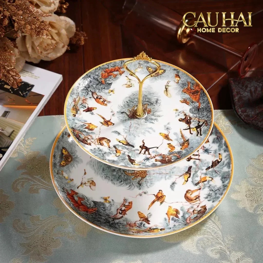 Maison Couture - Đĩa 2 Tầng Allure Carnets d’Equateur Héritage - Deux Niveaux-CẬU HAI HOME DECOR