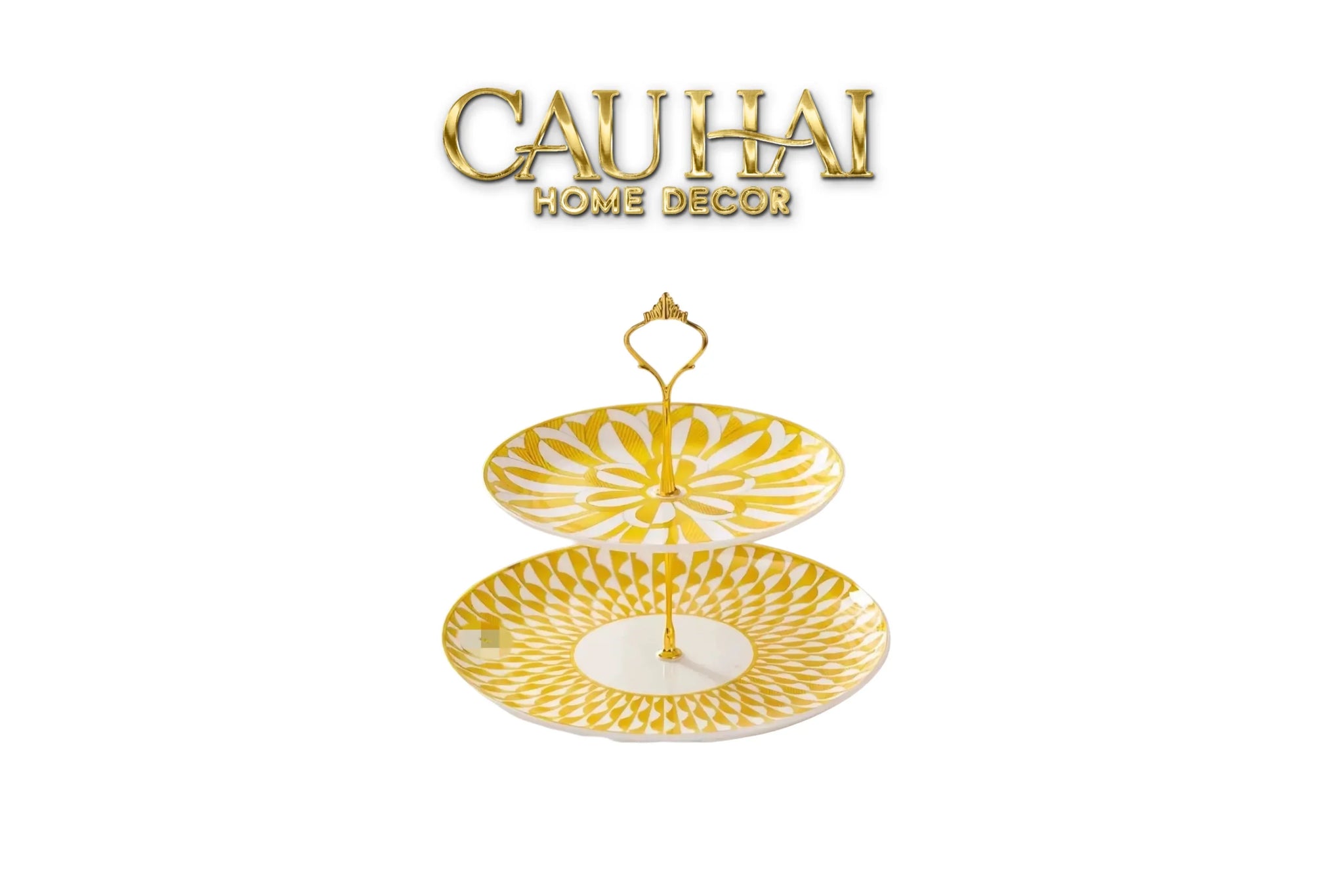 Maison Couture - Đĩa 2 Tầng Lumière Soleil Étagère 2 Niveaux-CẬU HAI HOME DECOR