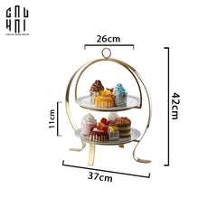 Maison Couture - Đĩa Bánh 2 Tầng Gordon Étagère 37x42-CẬU HAI HOME DECOR