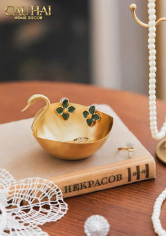 Maison Couture - Đĩa Đồng Thiên Nga - Swan D'Or Brass Bowl-CẬU HAI HOME DECOR