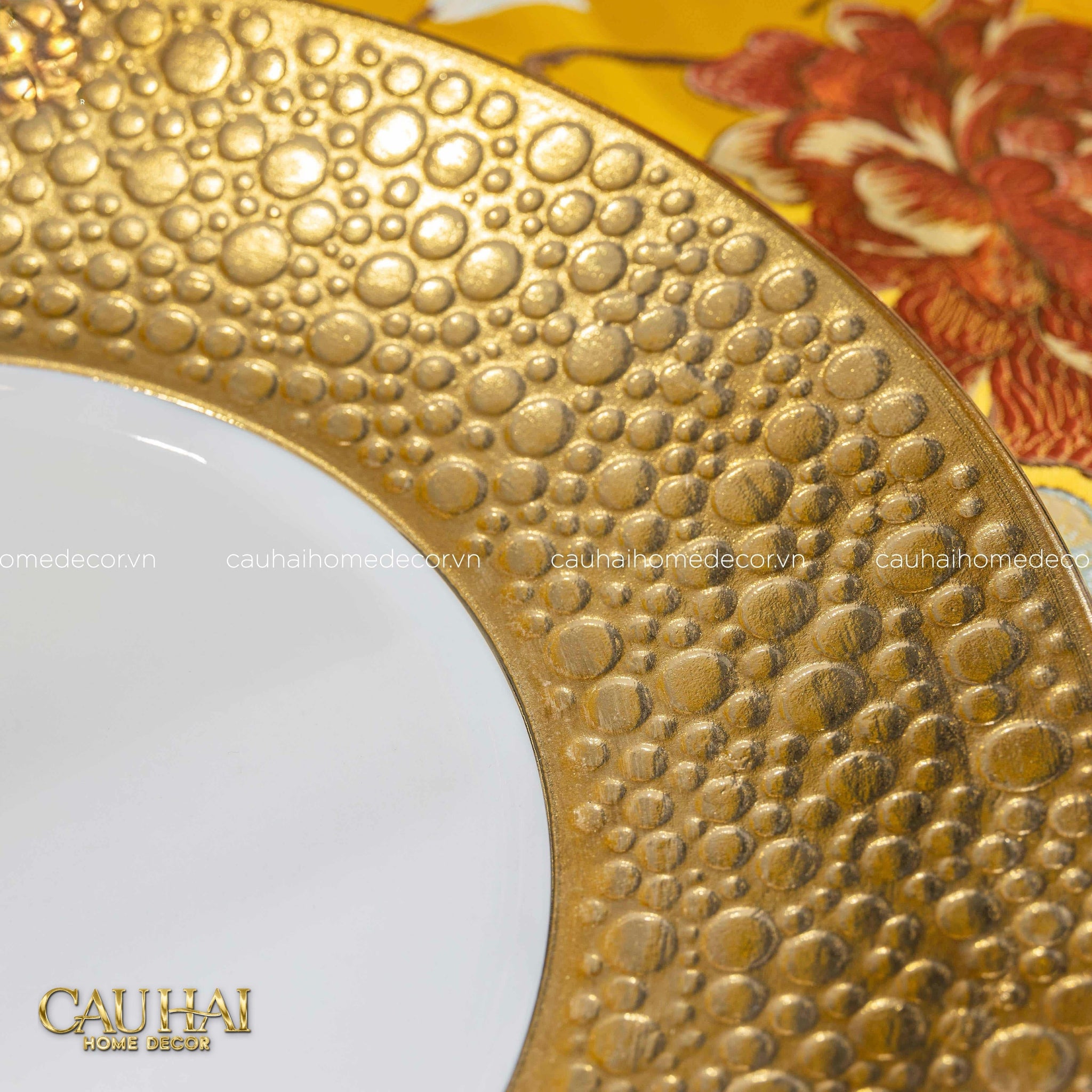 Maison Couture - Đĩa Lót Golden Bubble Dinner 31 - Ss25-CẬU HAI HOME DECOR