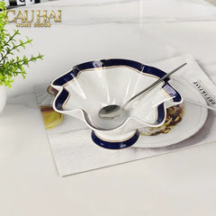 Maison Couture - Đĩa Trái Cây Belle Vie Luxe Blanc & Bleu Minuit Signature Fluid Plateau-CẬU HAI HOME DECOR