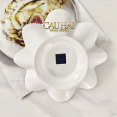 Maison Couture - Đĩa Trái Cây Belle Vie Luxe Blanc & Bleu Minuit Signature Fluid Plateau-CẬU HAI HOME DECOR