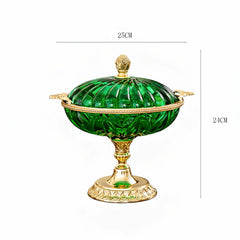 Maison Couture - Đĩa Trái Cây Pha Lê Brasson Emerald Cristalleries Fruit Bowl H24-CẬU HAI HOME DECOR