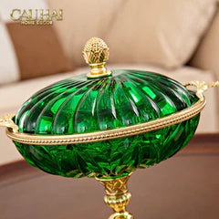 Maison Couture - Đĩa Trái Cây Pha Lê Brasson Emerald Cristalleries Fruit Bowl H24-CẬU HAI HOME DECOR