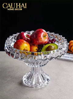 Maison Couture - Đĩa Trái Cây Pha Lê Lumière Couronne Cristalleries Fruit Bowl 22x30-CẬU HAI HOME DECOR