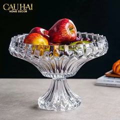 Maison Couture - Đĩa Trái Cây Pha Lê Lumière Couronne Cristalleries Fruit Bowl 22x30-CẬU HAI HOME DECOR