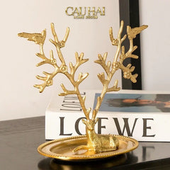 Maison Couture - Đĩa Trang Sức Arbre à Bijoux Antler Doré-CẬU HAI HOME DECOR