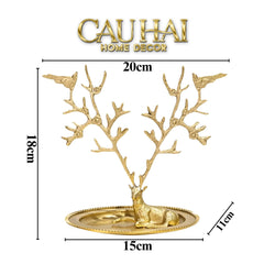 Maison Couture - Đĩa Trang Sức Arbre à Bijoux Antler Doré-CẬU HAI HOME DECOR