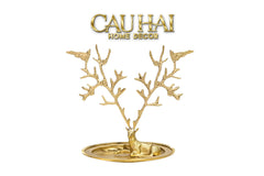 Maison Couture - Đĩa Trang Sức Arbre à Bijoux Antler Doré-CẬU HAI HOME DECOR