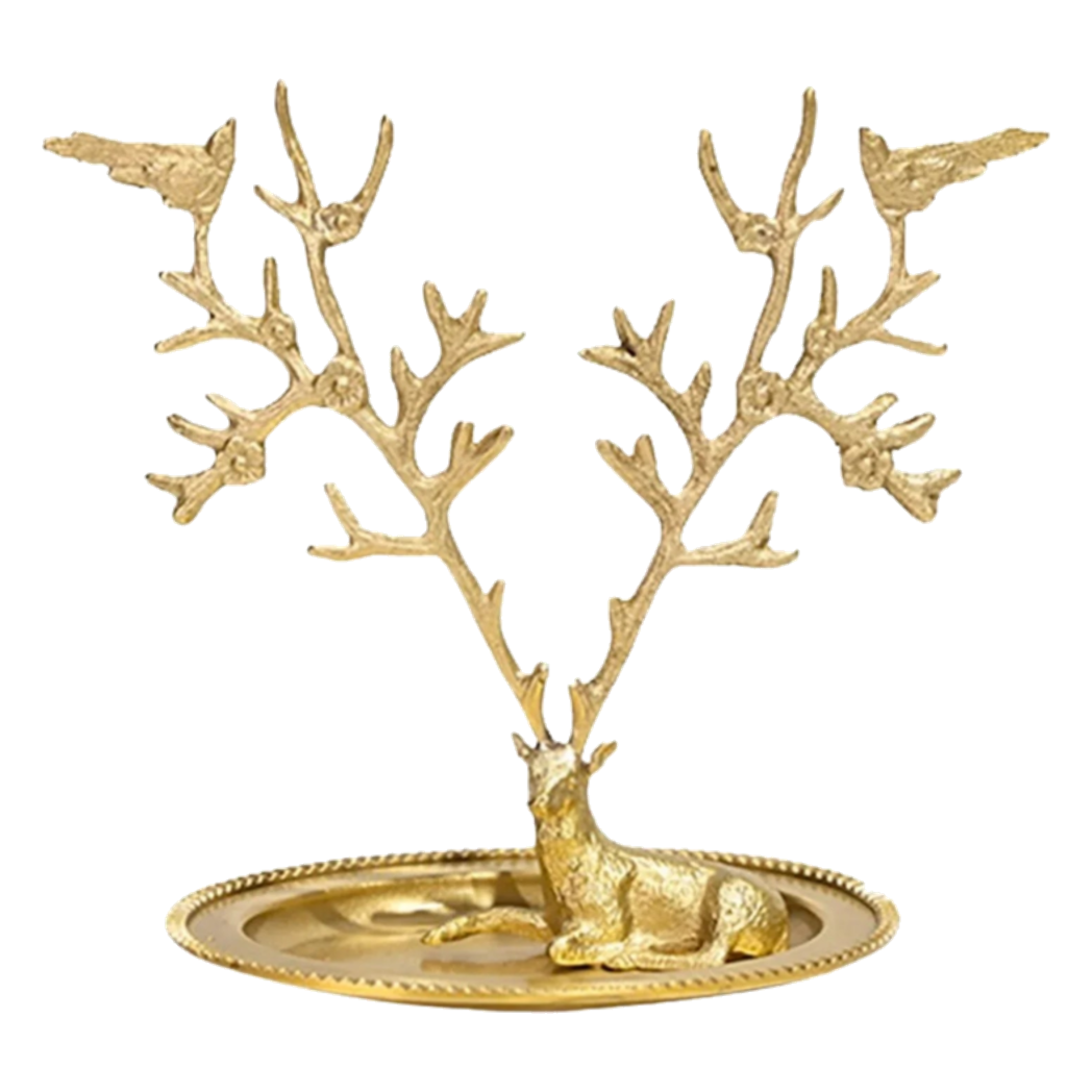 Maison Couture - Đĩa Trang Sức Arbre à Bijoux Antler Doré-SET CHÉN DĨA-Đối tác tại Trung Quốc theo từng đơn đặt hàng-CẬU HAI HOME DECOR