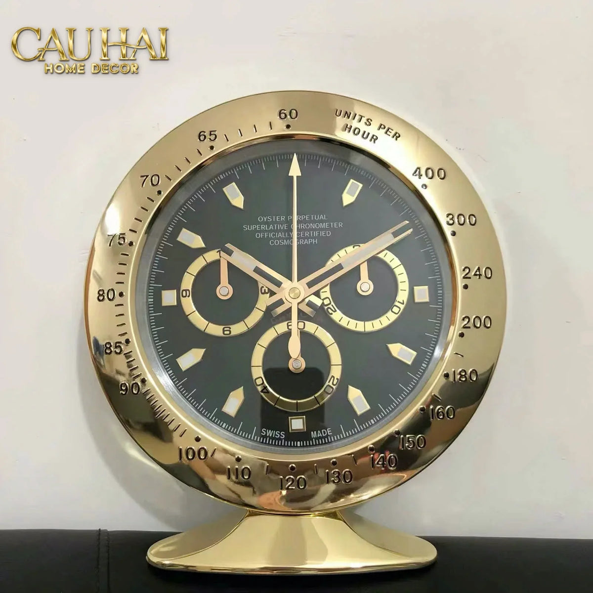 Maison Couture - Đồng Hồ Để Bàn Bản Đặc Biệt Royal Champagne Atélier Clock - Prestige Timepiece 10x16x29-ĐỒNG HỒ-Đối tác tại Trung Quốc theo từng đơn đặt hàng-CẬU HAI HOME DECOR