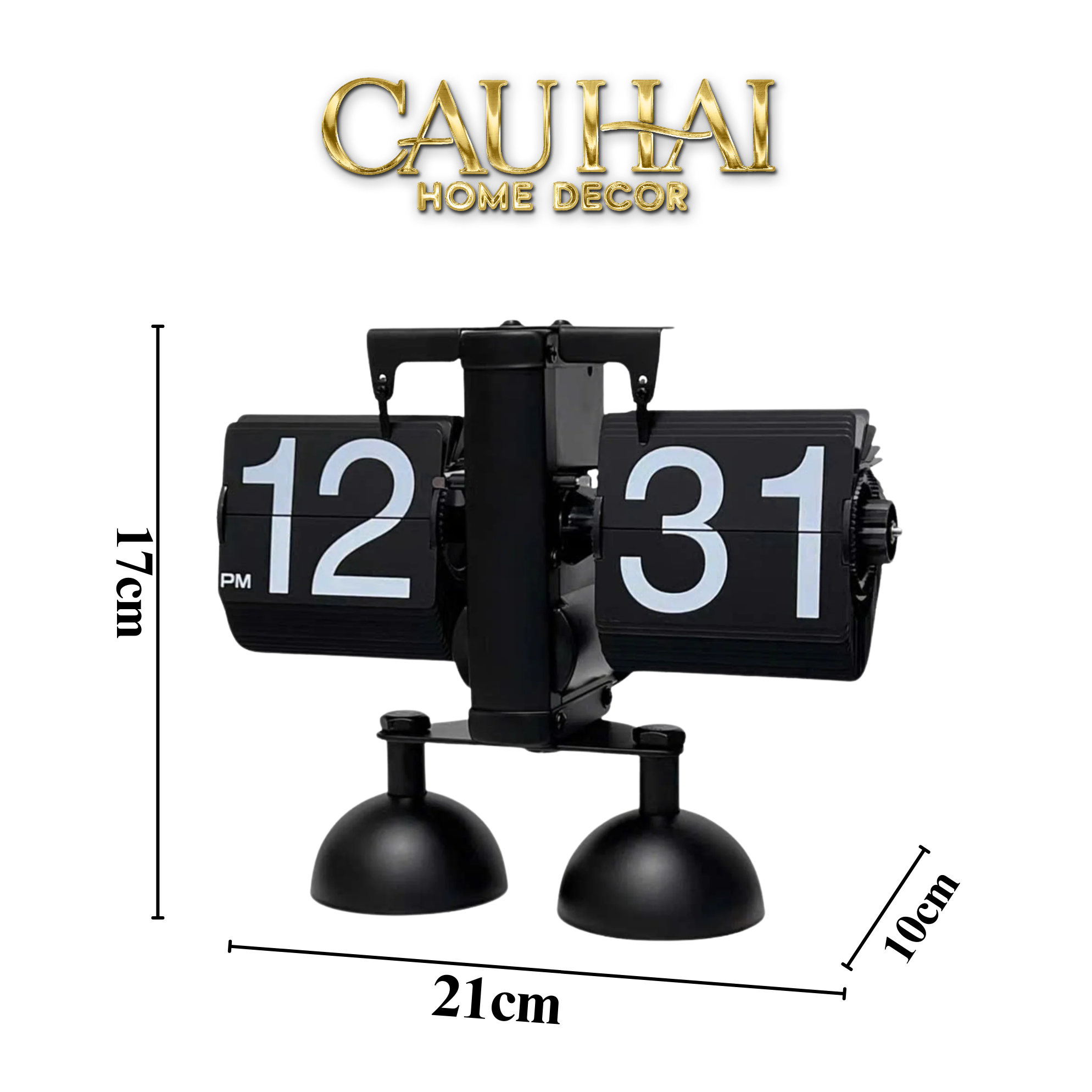 Maison Couture - Đồng Hồ Flip Savoir Atélier Twin-Base Desk Clock - CẬU HAI HOME DECOR