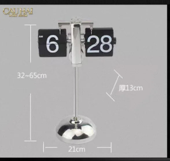 Maison Couture - Đồng Hồ Lật Chân Cao Highclass Flip Clock Retro Blanc 21x40/60-CẬU HAI HOME DECOR