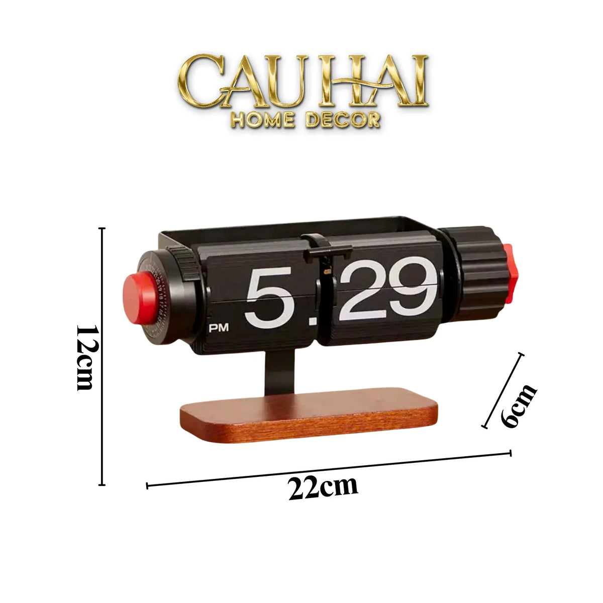 Maison Couture - Đồng Hồ Lật Để Bàn Retro Flip Clock Timepiece Savoir 12x22-ĐỒNG HỒ-Đối tác tại Trung Quốc theo từng đơn đặt hàng-CẬU HAI HOME DECOR
