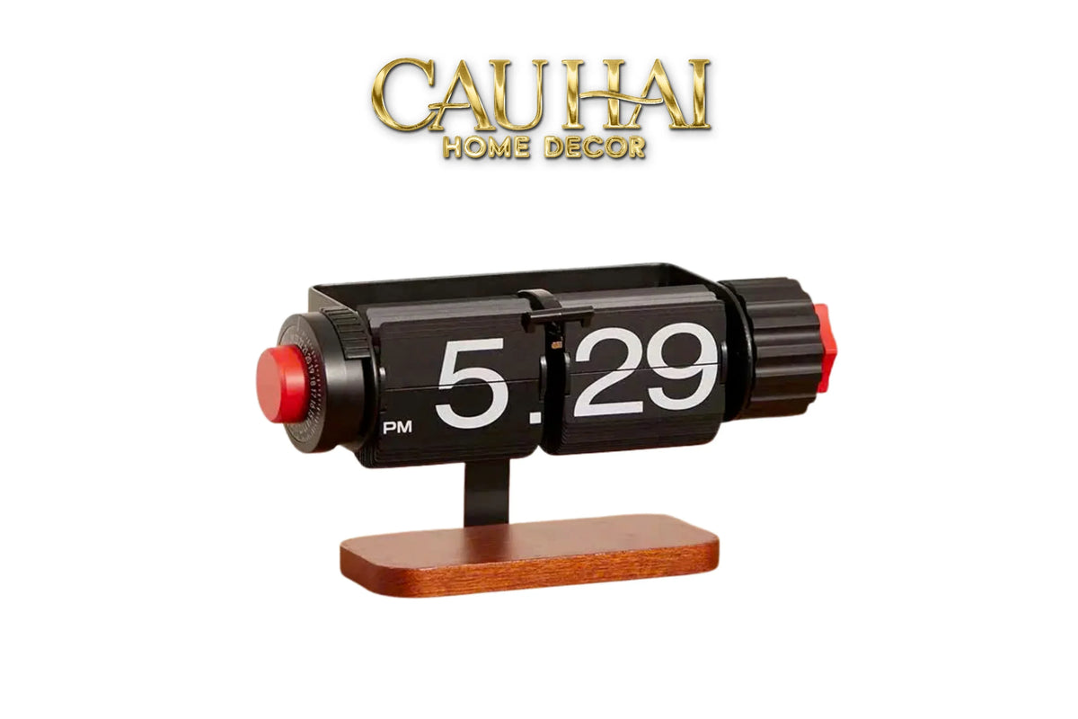 Maison Couture - Đồng Hồ Lật Để Bàn Retro Flip Clock Timepiece Savoir 12x22-ĐỒNG HỒ-Đối tác tại Trung Quốc theo từng đơn đặt hàng-CẬU HAI HOME DECOR