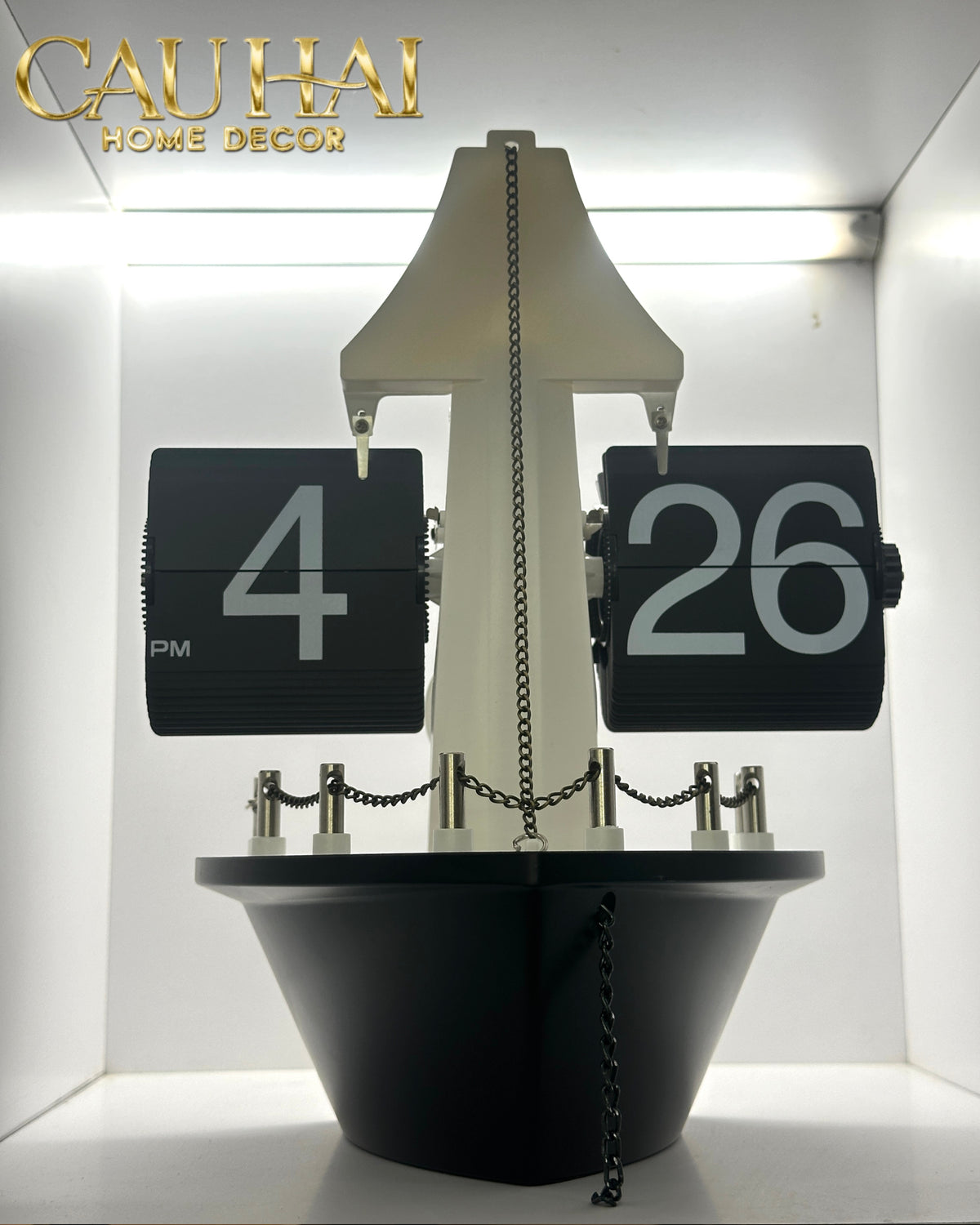 Maison Couture - Đồng Hồ Lật Retro Tàu Biển Flip Clock Cruise Ship 21x8x17-ĐỒNG HỒ-CẬU HAI HOME DECOR-CẬU HAI HOME DECOR