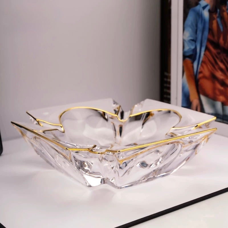 Maison Couture - Gạt Tàn Pha Lê Cristalleries Clover Lumière Bernard Ashtray D19-CẬU HAI HOME DECOR