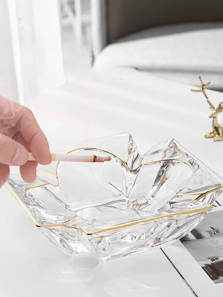 Maison Couture - Gạt Tàn Pha Lê Cristalleries Clover Lumière Bernard Ashtray D19-CẬU HAI HOME DECOR
