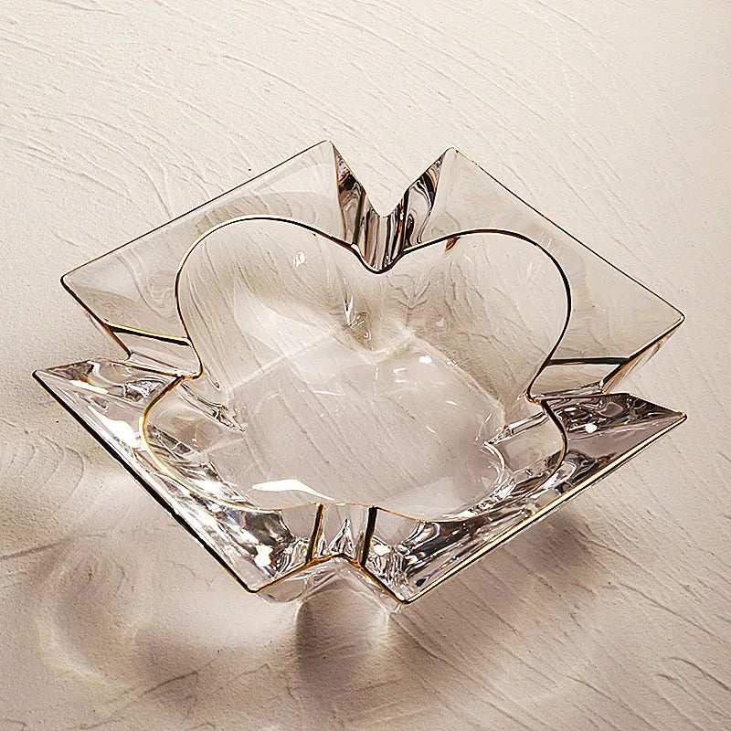 Maison Couture - Gạt Tàn Pha Lê Cristalleries Clover Lumière Bernard Ashtray D19-CẬU HAI HOME DECOR