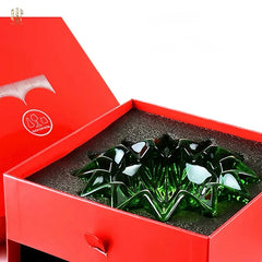 Maison Couture - Gạt Tàn Pha Lê Lục Bảo Émeraude Cristalleries Décor Ashtrays S9-CẬU HAI HOME DECOR