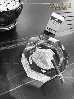 Maison Couture - Gạt Tàn Pha Lê Medusa Extravagant Cristalleries Ashtray-CẬU HAI HOME DECOR
