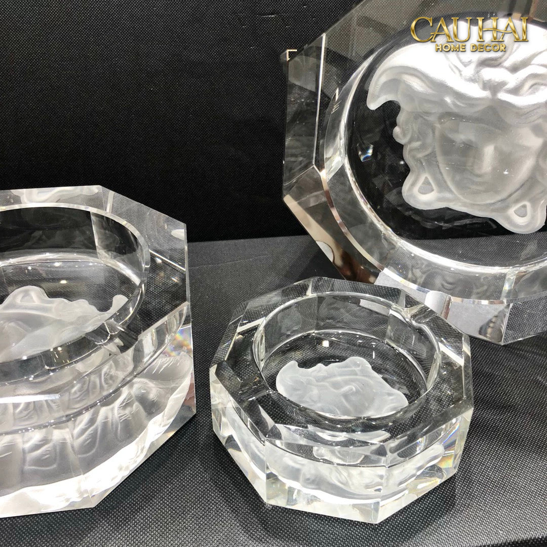 Maison Couture - Gạt Tàn Pha Lê Medusa Extravagant Cristalleries Ashtray-CẬU HAI HOME DECOR