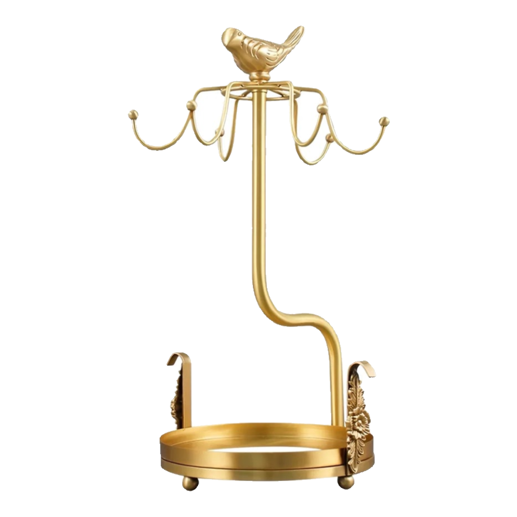 Maison Couture - Giá Treo Tách Trà Bằng Đồng Emperor Bird Cup Stand H36-BỘ BÌNH TRÀ-Đối tác tại Trung Quốc theo từng đơn đặt hàng-CẬU HAI HOME DECOR