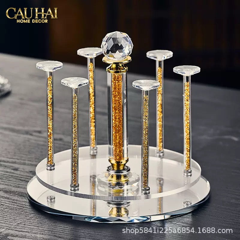 Maison Couture – Giá Úp Ly Cristalleries Orbital 6 Slot – Aurum-CẬU HAI HOME DECOR