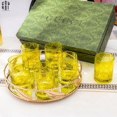 Maison Couture - Gift Box Set 6 Ly Thuỷ Tinh GG Jungle - Forest Lumière 270ML-CẬU HAI HOME DECOR