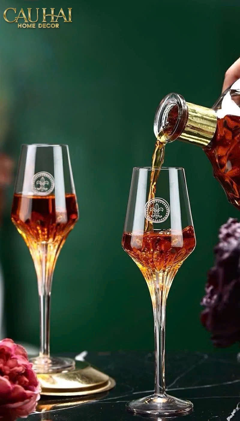 Maison Couture - Gift Set 2 Ly Champagne Crystal Louis XIII - CẬU HAI HOME DECOR