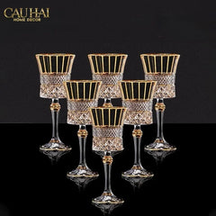 Maison Couture - Gift Set 2 Ly Vang Đỏ Pha Lê Walter Russo Cristalleries Wine Glasses 270ml-CẬU HAI HOME DECOR