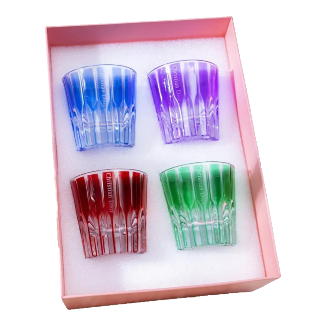 Maison Couture - Gift Set 4 Ly Pha Lê Cristallerie Atélier Rosé Calisson 200ML-LY THỦY TINH-Đối tác tại Trung Quốc theo từng đơn đặt hàng-CẬU HAI HOME DECOR