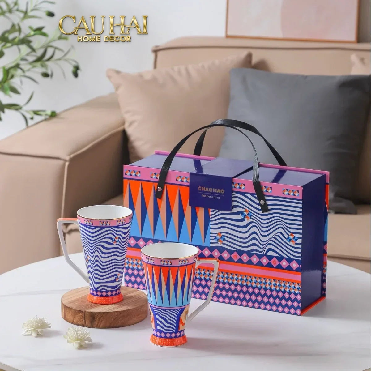 Maison Couture – Gift Set Bình Trà 6 Tách - Prismatique Royale Arlequin 13pcs.-SET BÌNH TRÀ-Đối tác tại Trung Quốc theo từng đơn đặt hàng-CẬU HAI HOME DECOR