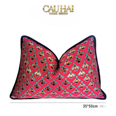 Maison Couture - Gối Jacquard Abeille d’Or Nil Bleu Art Cushion 35x50-CẬU HAI HOME DECOR