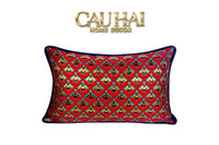 Maison Couture - Gối Jacquard Abeille d’Or Nil Bleu Art Cushion 35x50-CẬU HAI HOME DECOR