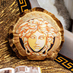Maison Couture - Gối Tròn Nhung Chenille V Class Grande Medusa Medallion Centerpiece Amplified 45.-CẬU HAI HOME DECOR