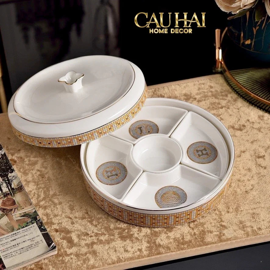 Maison Couture - Hộp Bánh Mứt Helios Mosaïque Signature H-CẬU HAI HOME DECOR