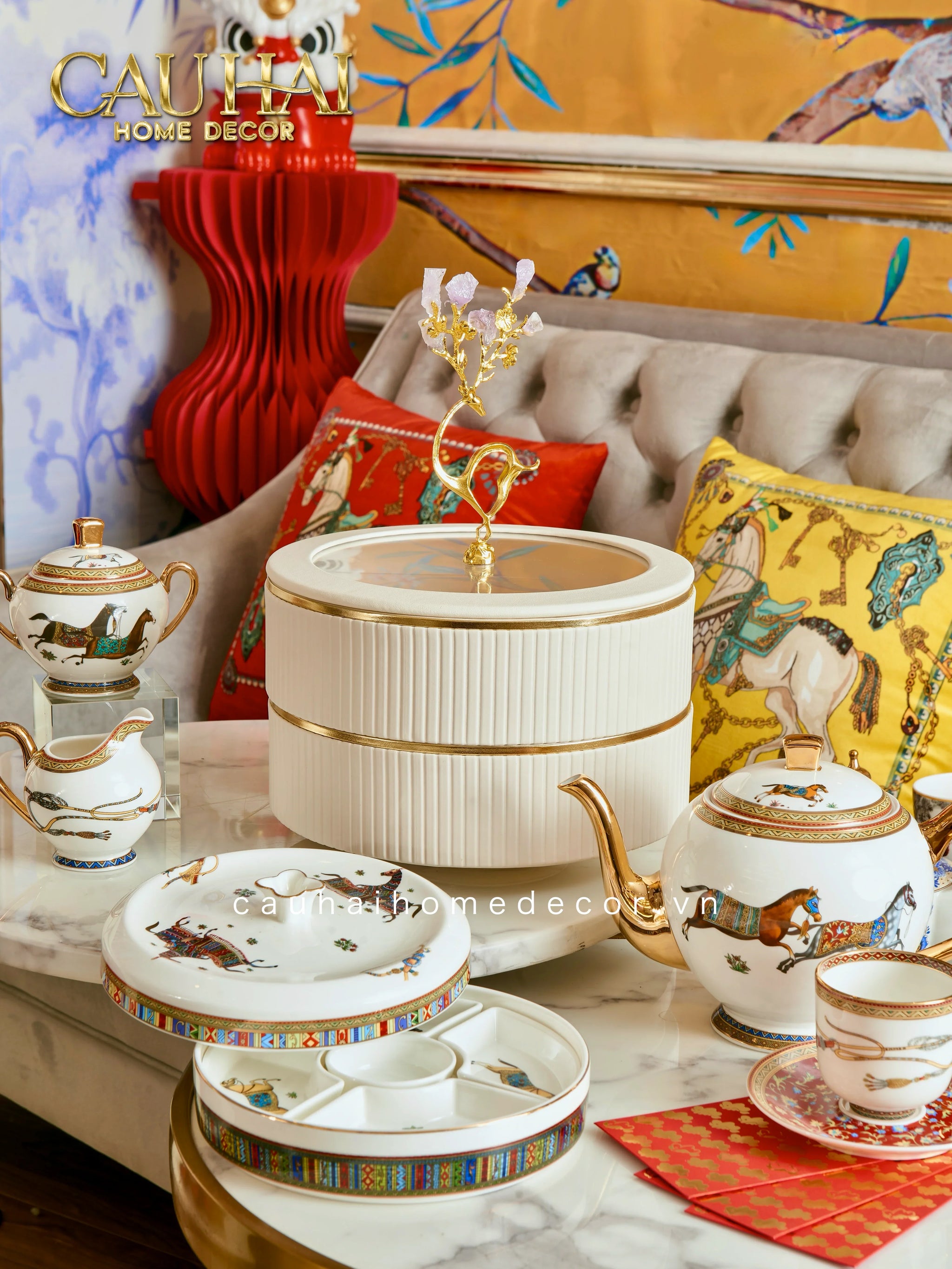 Maison Couture - Hộp Bánh Mứt Legacy Équestre Héritage-CẬU HAI HOME DECOR