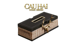 Maison Couture - Hộp Khăn Giấy Exotic Lux Croco - Elk Édition Spéciale-CẬU HAI HOME DECOR