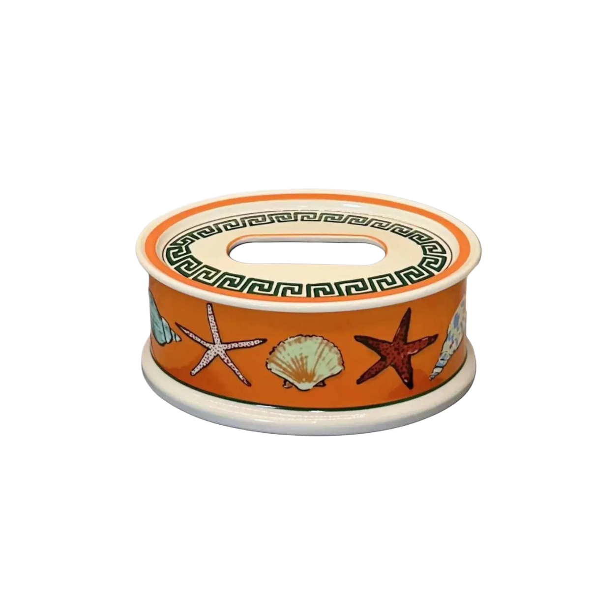 Maison Couture - Hộp Khăn Giấy Gốm Sứ Ginori Aquarium Oval Porcelain Vanity-HỘP KHĂN GIẤY-Đối tác tại Trung Quốc theo từng đơn đặt hàng-CẬU HAI HOME DECOR