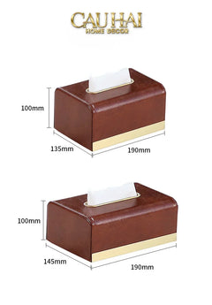 Maison Couture - Hộp Khăn Giấy Royale Bleu Satin Impérial Paon Plumage Tissue Holders-CẬU HAI HOME DECOR