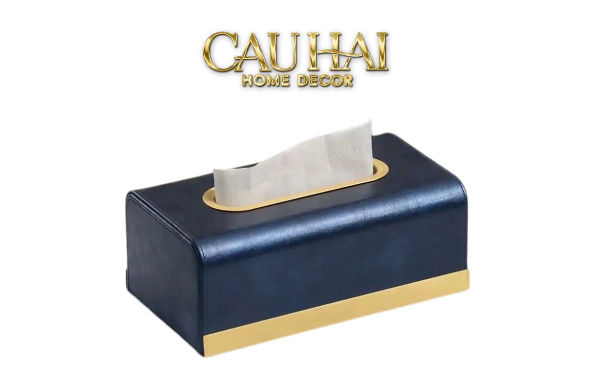 Maison Couture - Hộp Khăn Giấy Royale Bleu Satin Impérial Paon Plumage Tissue Holders-HỘP KHĂN GIẤY-Đối tác tại Trung Quốc theo từng đơn đặt hàng-CẬU HAI HOME DECOR
