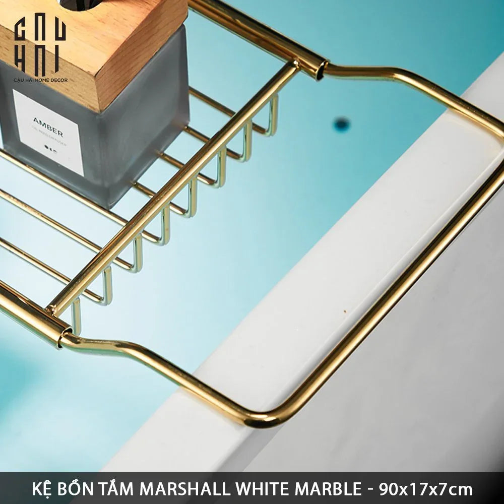 Maison Couture - Kệ Bồn Tắm Marshall Black Marble-CẬU HAI HOME DECOR